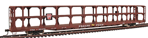 Accurail Accuready 80122 HO Scale 89' Tri-Level Open Auto Rack Pennsylvania PRR TTRX 961470 - NOS
