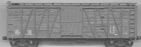 Accurail HO Scale 40' Outside Braced Wood Door Boxcar Kit - Data Only - NOS