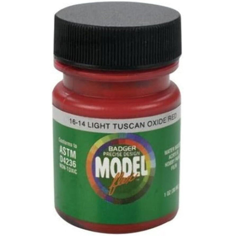 Badger 16-14 MODELFlex Acrylic Paint 1oz Light Tuscan Oxide Red