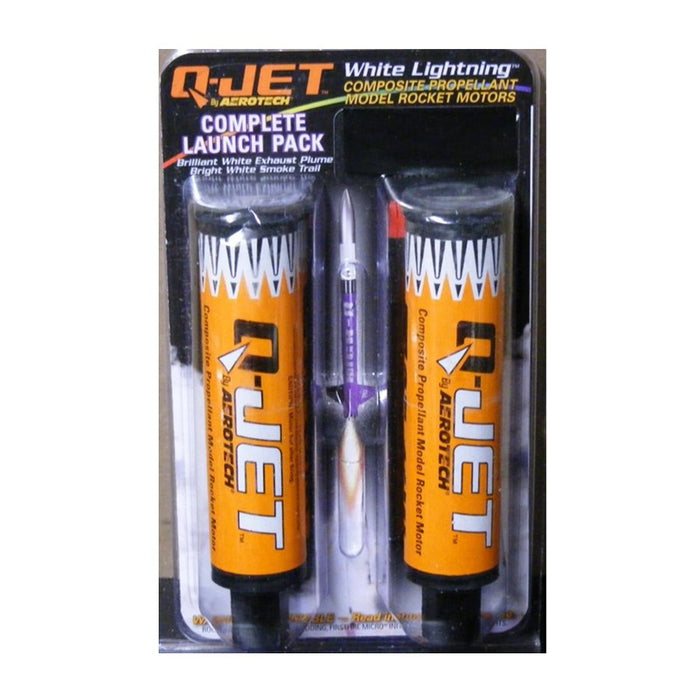 AeroTech 6154 Q-Jet White Lightning Composite Model Rocket Motor - E35-11W 2 Pack (Ships USPS Ground)
