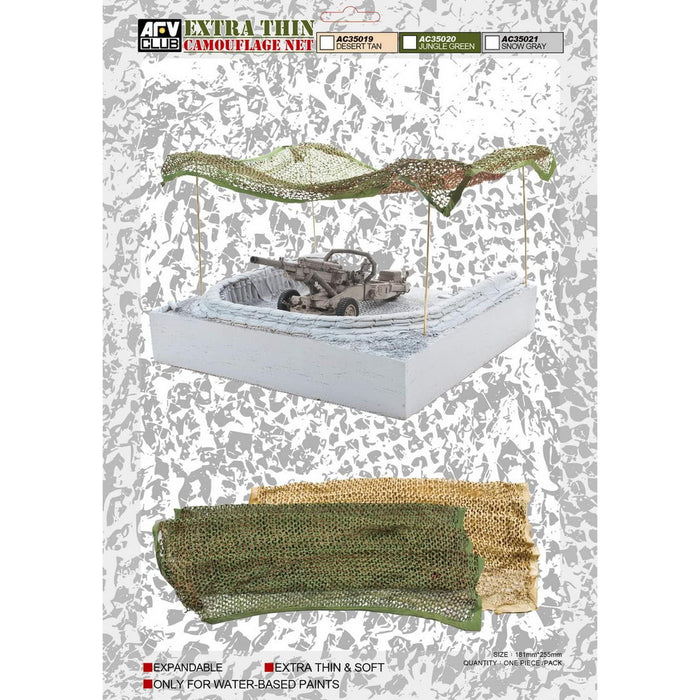 AFV Club 1/35 Extra Thin Camouflage Net Detail Kit
