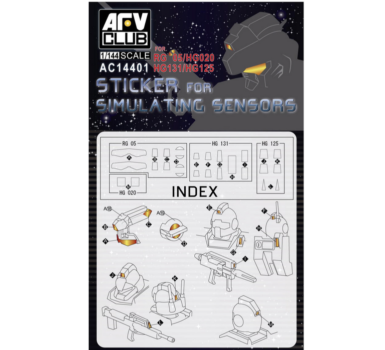 AFV Club AC14401 1/144 Sticker for Simulating Sensors Detail Set