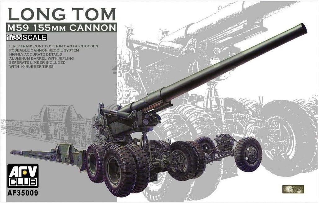 AFV Club AF35009 1/35 Long Tom M59 155 mm Cannon Model Kit