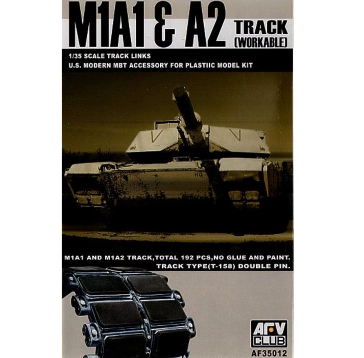 AFV Club AF35012 1/35 Workable Track Link Detail Kit for M1A1/M1A2 T158 'Big Foot'