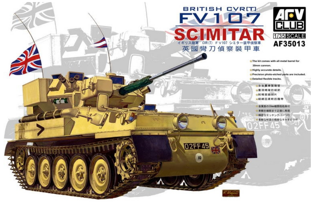 AFV Club AF35013 1/35 British CVRT FV107 Scimitar Model Tank Kit