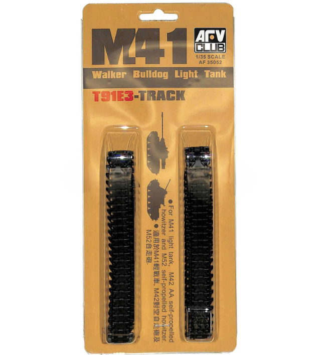 AFV Club AF35052 1/35 T91E3-Track for M41 Walker Bulldog Light Tank (Vinylketten) Detail Kit