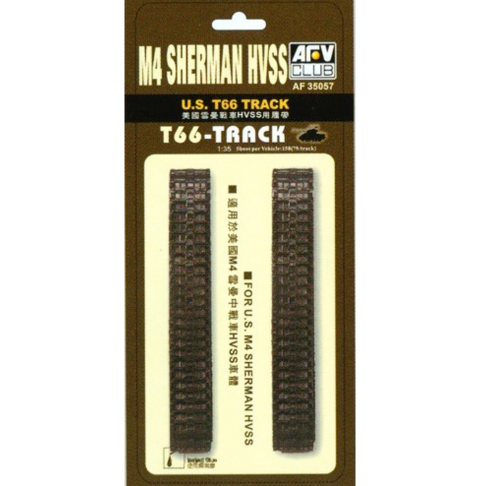 AFV Club AF35057 1/35 U.S. T66 Tracks for M4 Sherman HVSS Detail Kit