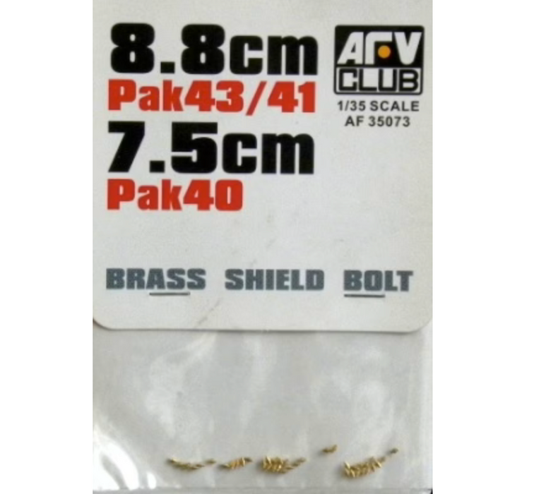 AFV Club AF35073 1/35 8.8cm PaK 43/41 & 7.5cm PaK 40 Brass Shield Bolt Detail Set