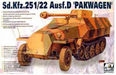 AFV Club AF35083 1/35 Sd.Kfz.251/22 Ausf. D Pakwagen Half-Track Model Kit