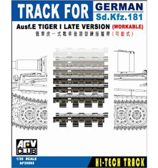 AFV Club AF35093 1/35 Workable Track for Tiger I Ausf. E Late Version Detail Kit