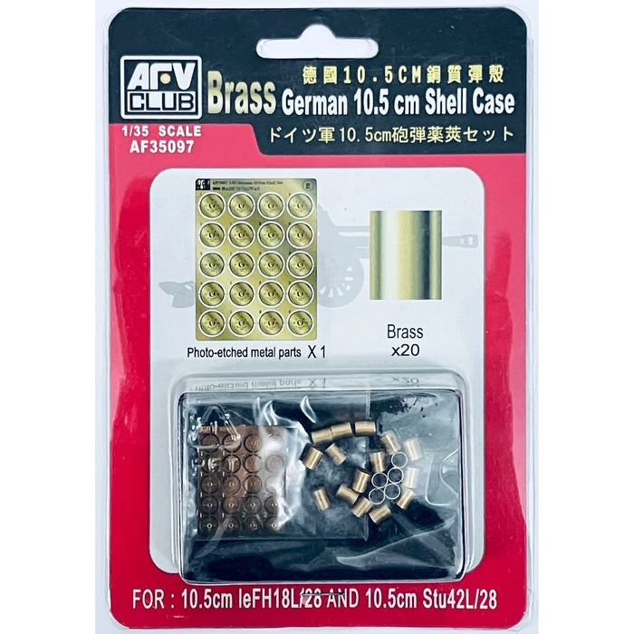 AFV Club AF35097 1/35 Brass German 10.5 cm Shell Case Detail Set