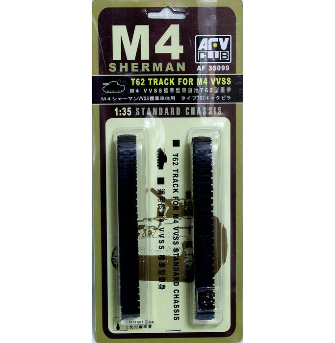 AFV Club AF35099 1/35 T-62 Track Set for M4 VVSS Standard Chassis (M4A1 & M4A3)
