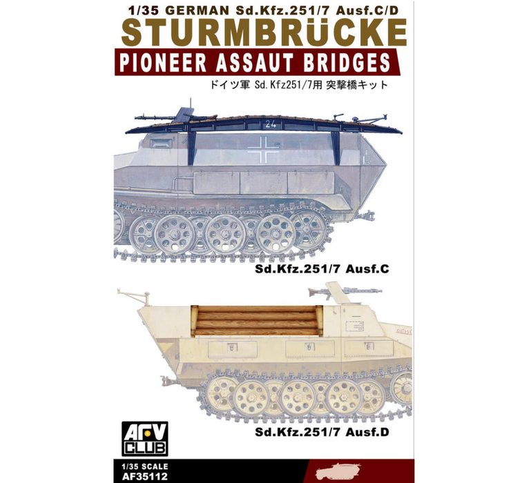 AFV Club AF35112 1/35 Sturmbrücke Pioneer Assaut Bridges for Sd.Kfz.251/7 Ausf. C/D Model Kit