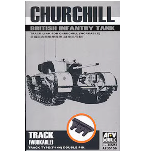 AFV Club AF35156 1/35 Type T-144 Workable Track Set for British Churchill Tank