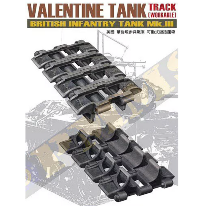 AFV Club AF35197 1/35 Valentine Workable Track Set for British Infantry Tank Mk.III