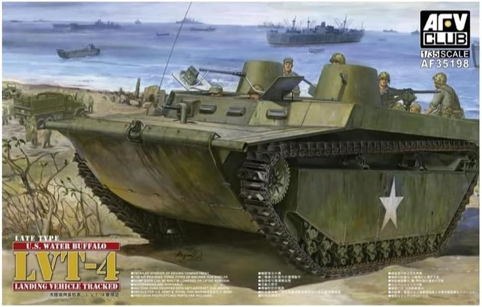 AFV Club AF35198 1/35 U.S. Water Buffalo LVT-4 Late Type Model Kit