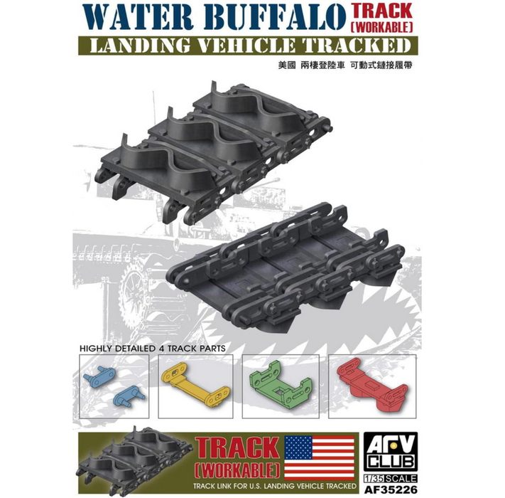 AFV Club AF35226 1/35 Workable Track Set for Water Buffalo (Landing Vehicle Tracked)