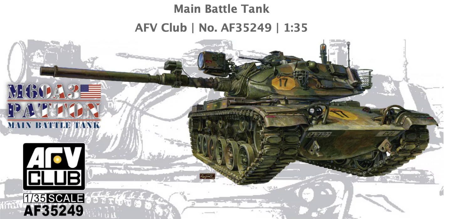 AFV Club AF35249 1/35 M60A3/TTS Main Battle Tank Model Kit