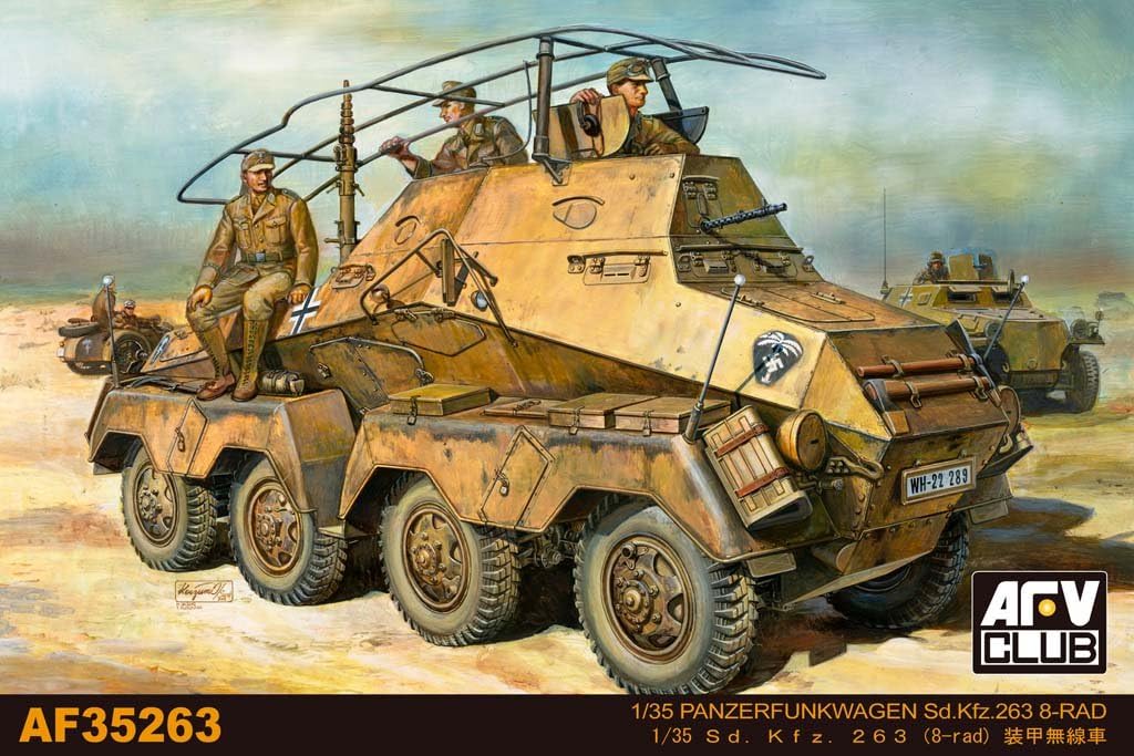 AFV Club AF35263 1/35 Sd.Kfz.263 Schwerer Panzerfunkwagen Sd.Kfz.263 8-Rad Model Kit