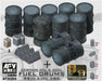 AFV Club AF35266 1/35 German 20L and 200L Fuel Drums Plastic Model Kit