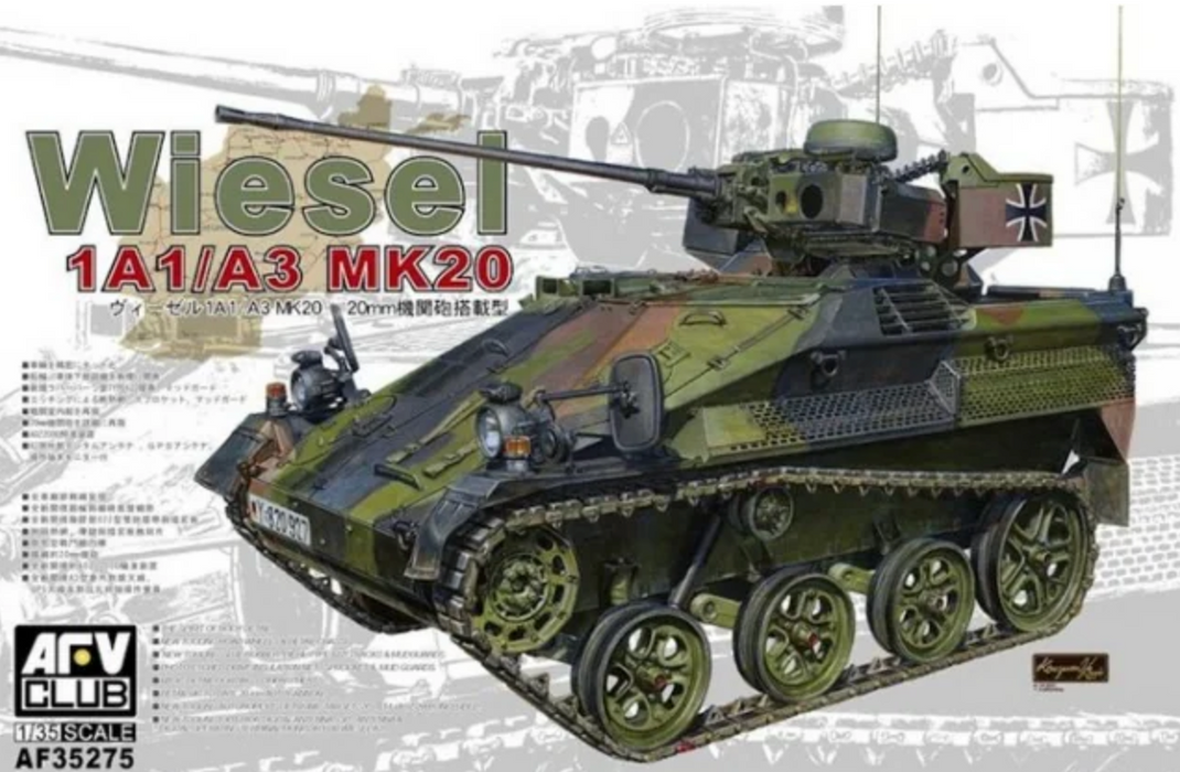AFV Club AF35275 1/35 Wiesel 1A1/A3 MK20 Model Tank Kit