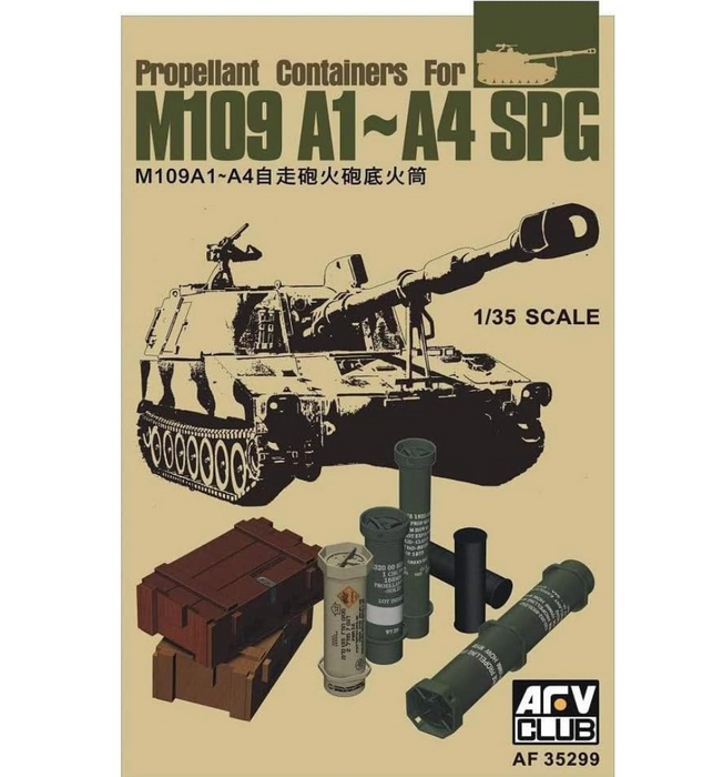 AFV Club AF35299 1/35 Propellant Containers for M109A1-A4 SPG Model Kit