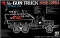 AFV Club AF35323 1/35 US Army Gun Truck 'King Cobra' M113/M54 Vietnam War Model Kit