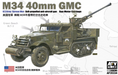 AFV Club AF35334 1/35 M34 40mm GMC Anti-Aircraft Half Track Korean War Model Kit