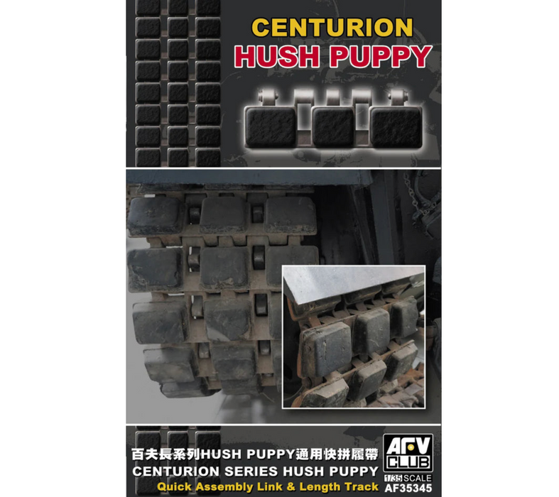 AFV Club AF35345 1/35 Centurion Series Hush Puppy Quick Assembly Link & Length Track Kit
