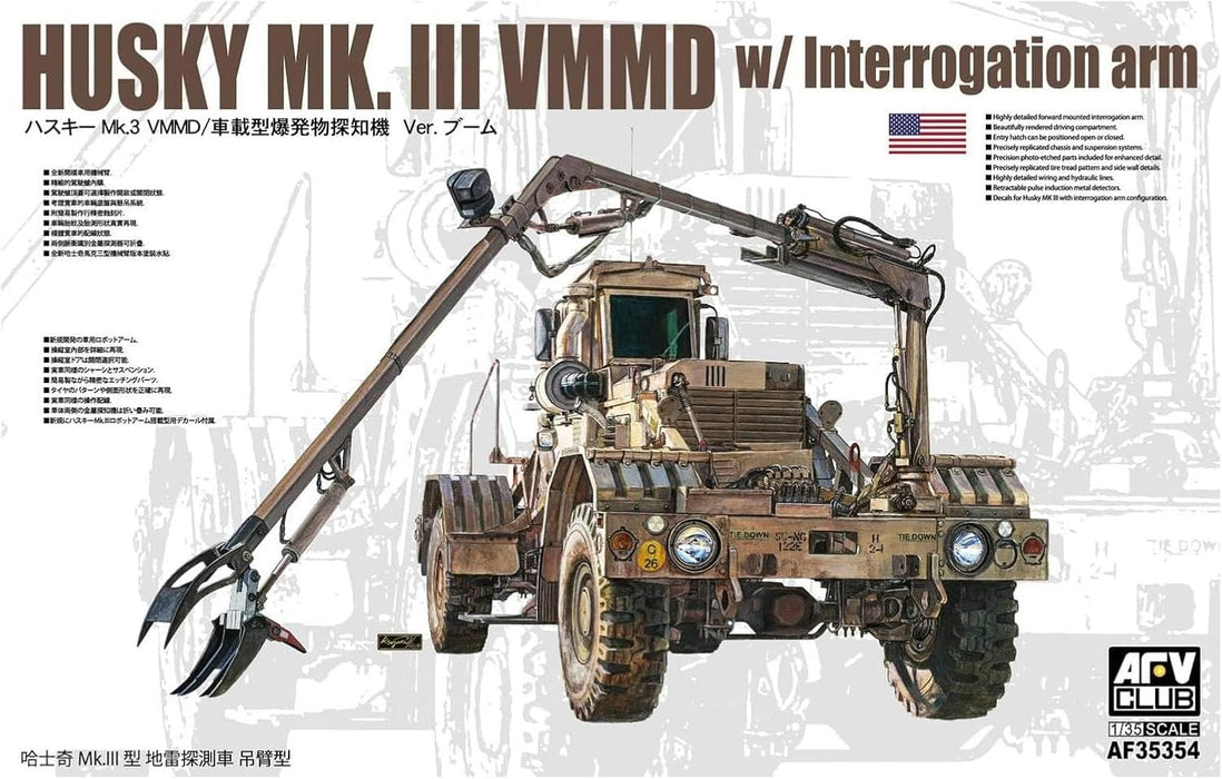 AFV Club AF35354 1/35 Husky Mk. III VMMD with Interrogation Arm Model Kit