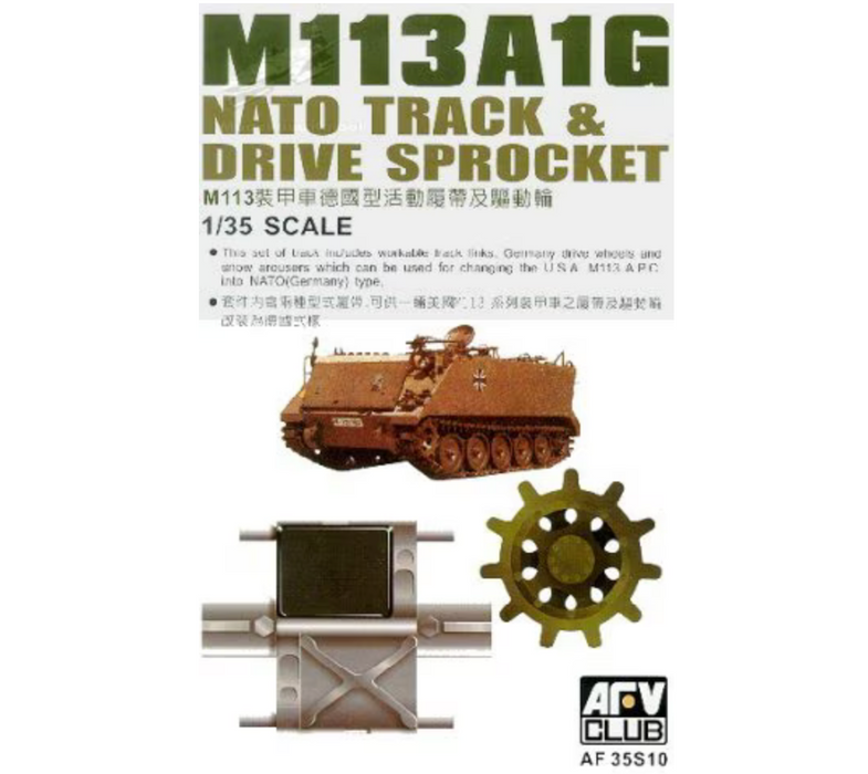 AFV Club AF35S10 1/35 Track & Drive Sprocket for NATO M113A1G Model Kit
