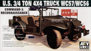 AFV Club AF35S16 1/35 U.S. ¾ ton 4x4 Truck WC57/WC56 Command & Recon Model Kit