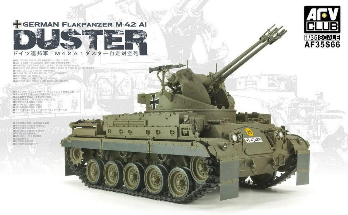 AFV Club AF35S66 1/35 German Bundeswehr Flakpanzer M-42 A1 Duster SPAAG Model Kit