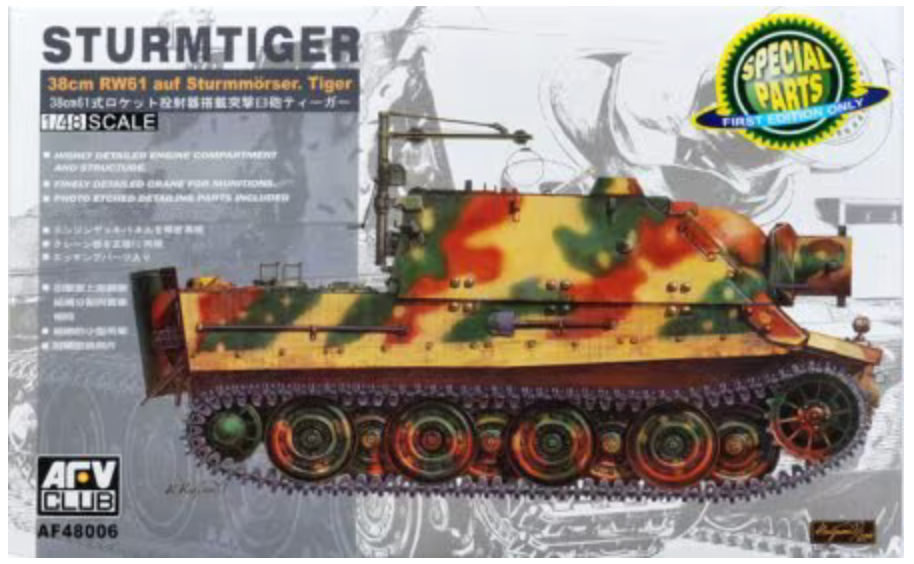 AFV Club AF48006 1/48 Sturmtiger 38cm RW61 auf Sturmmörser Tiger Model Kit