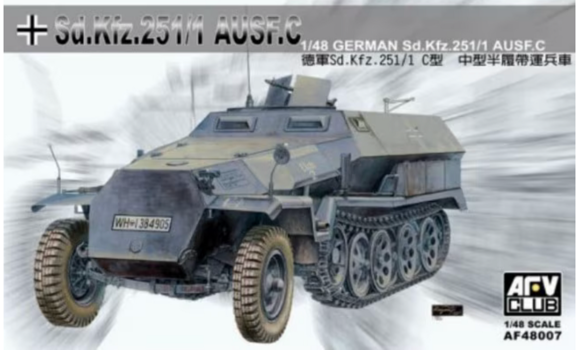 AFV Club AF48007 1/48 German Sd.Kfz. 251/1 Ausf. C Model Kit