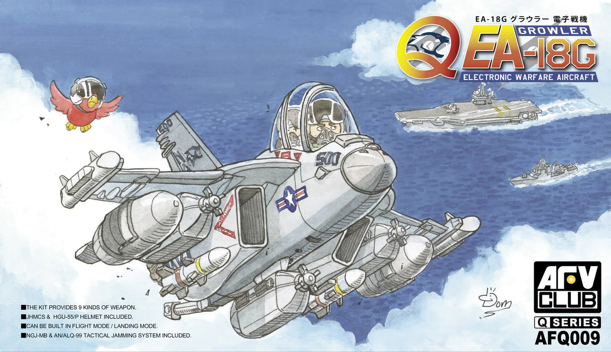 AFV Club AFQ009 1/Egg EA-18G Growler (Q-Series) Model Aircraft Kit