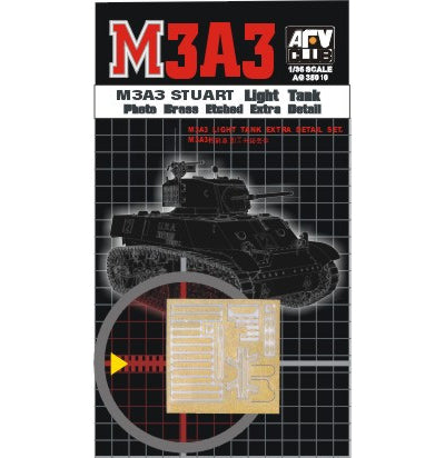 AFV Club AG35010 1/35 Photo-Etched Extra Detail Set for M3A3 Stuart Light Tank
