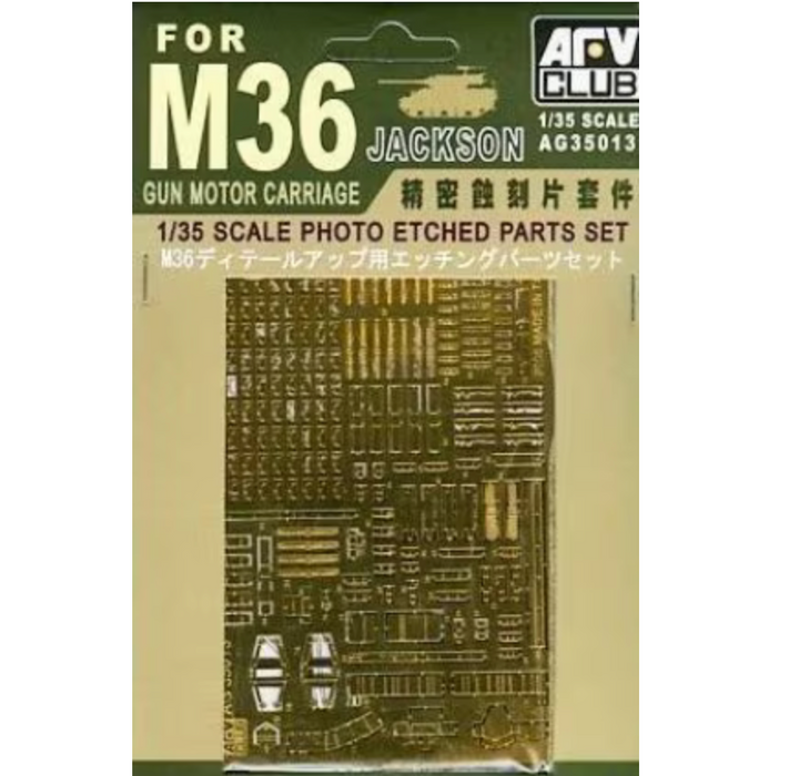 AFV Club AG35013 1/35 Photo-Etched Parts Set for M36 Jackson