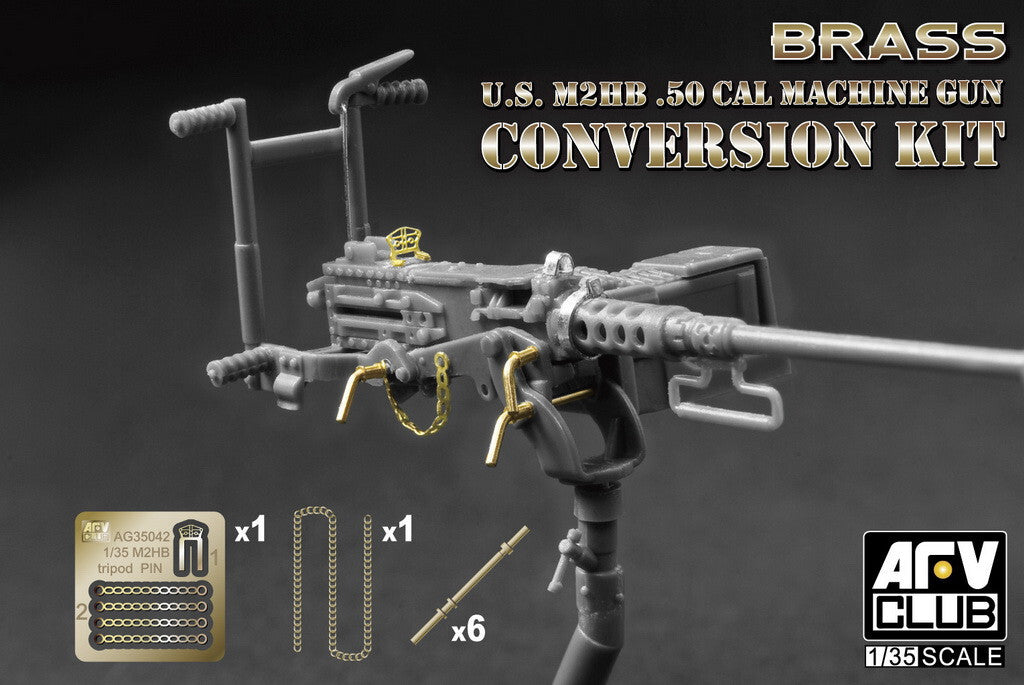 AFV Club AG35042 1/35 Brass M2HB .50 Machine Gun Conversion Set