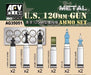AFV Club AG35051 1/35 Metal U.S. 120mm Gun AMMO Set