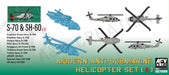 AFV Club SE70009 1/700 Modern Anti-Submarine Helicopter Set A Model Kit