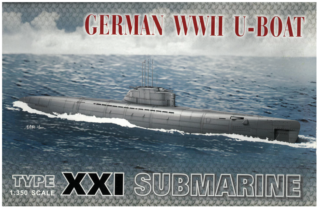 AFV Club SE73501 1/350 German Type XXI U-Boat Model Submarine Kit