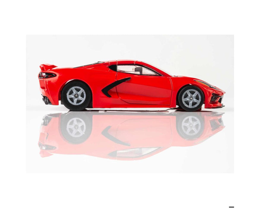 AFX Racing 22011 C8 Corvette Torch Red Mega G+ HO Scale Slot Car