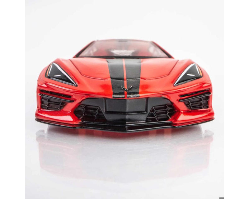 AFX Racing 22011 C8 Corvette Torch Red Mega G+ HO Scale Slot Car