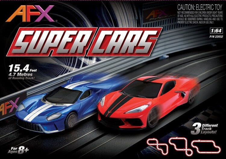 AFX Racing 22032 SUPER CARS HO Scale Slot Car Set White Rose Hobbies AFX Racing 22032 SUPER CARS HO Scale Slot Car Set White Rose Hobbies