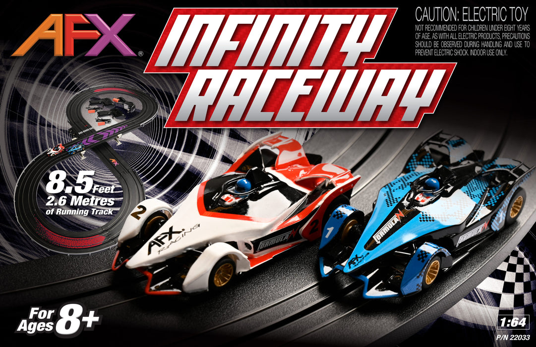 AFX Racing 22033 Infinity Raceway HO Scale 8.5' Slot Car Set