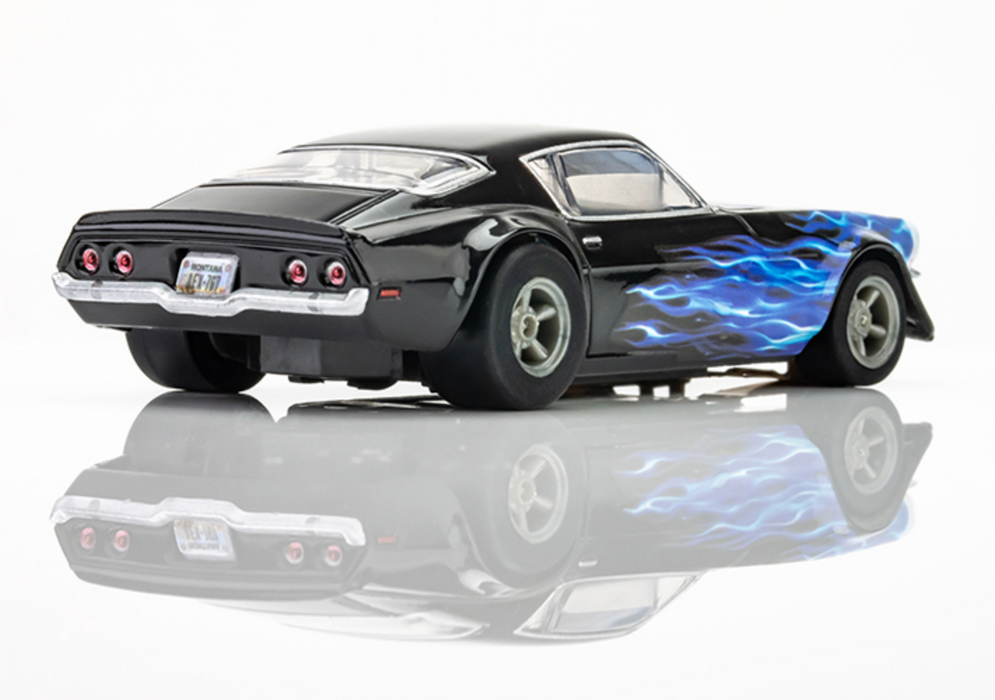 AFX Racing 22046 1973 Camaro (Wildfire Blue) Mega G+ HO Scale Slot Car