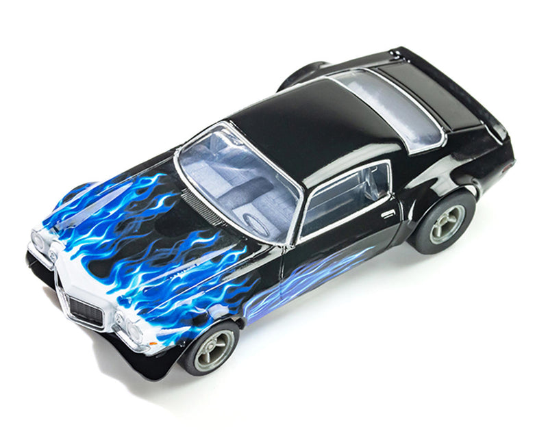 AFX Racing 22046 1973 Camaro (Wildfire Blue) Mega G+ HO Scale Slot Car