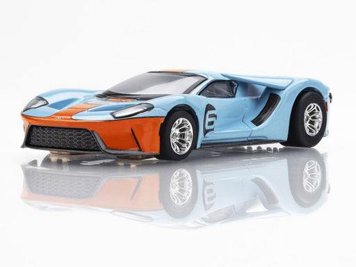 AFX Racing 22052 Ford GT Heritage #6 Gulf Mega G+ HO Scale Slot Car