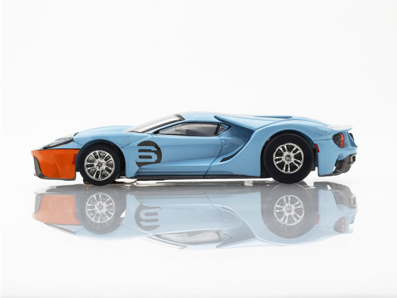 AFX Racing 22052 Ford GT Heritage #6 Gulf Mega G+ HO Scale Slot Car